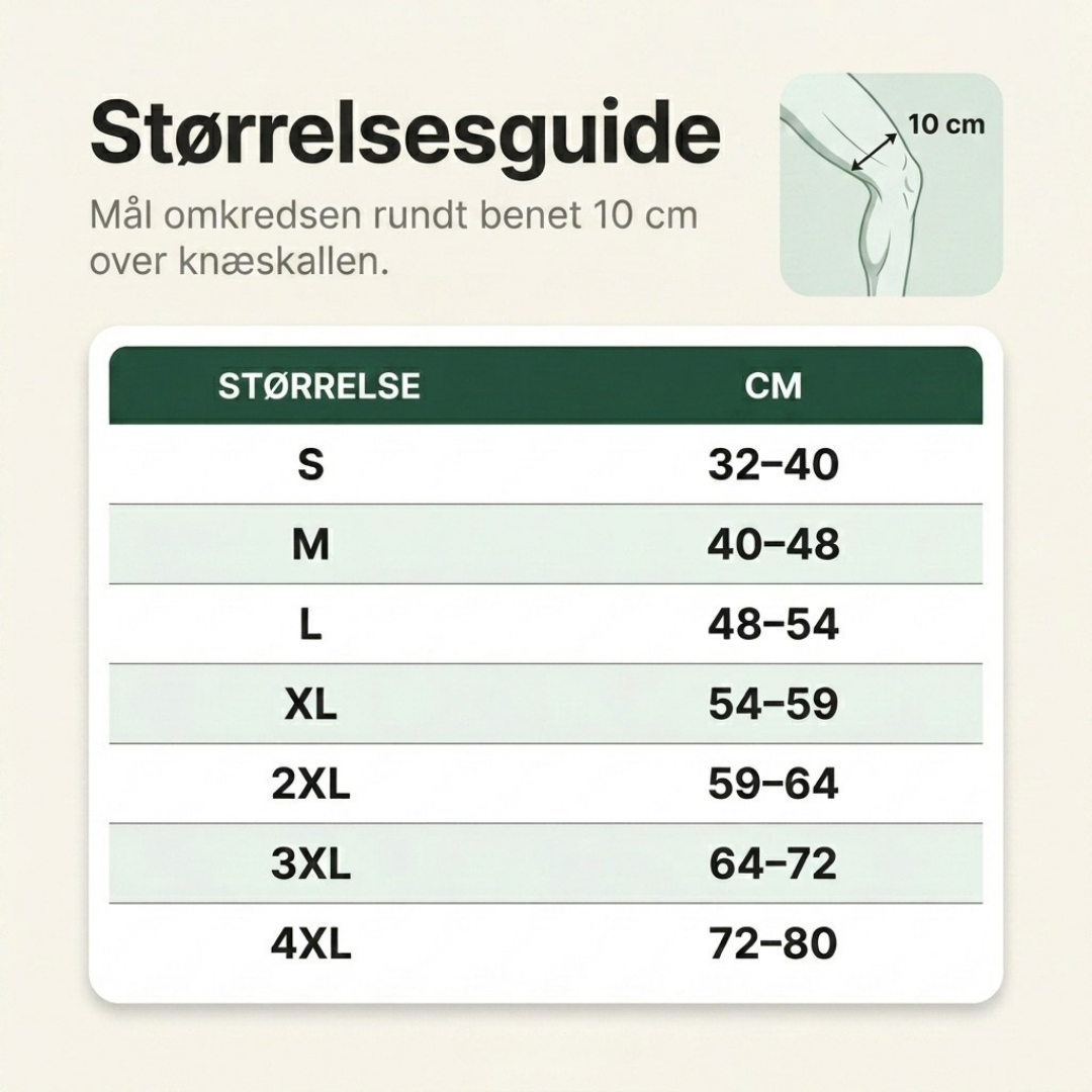 BambusRelief™ Knæstøtte – Naturlig smertelindring til ømme knæ