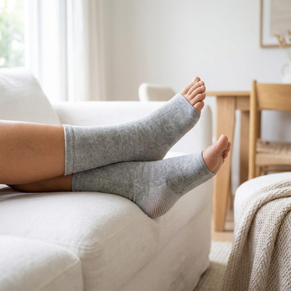 BambusRelief™ Støttestrømpe - Naturlig støtte til ømme fødder