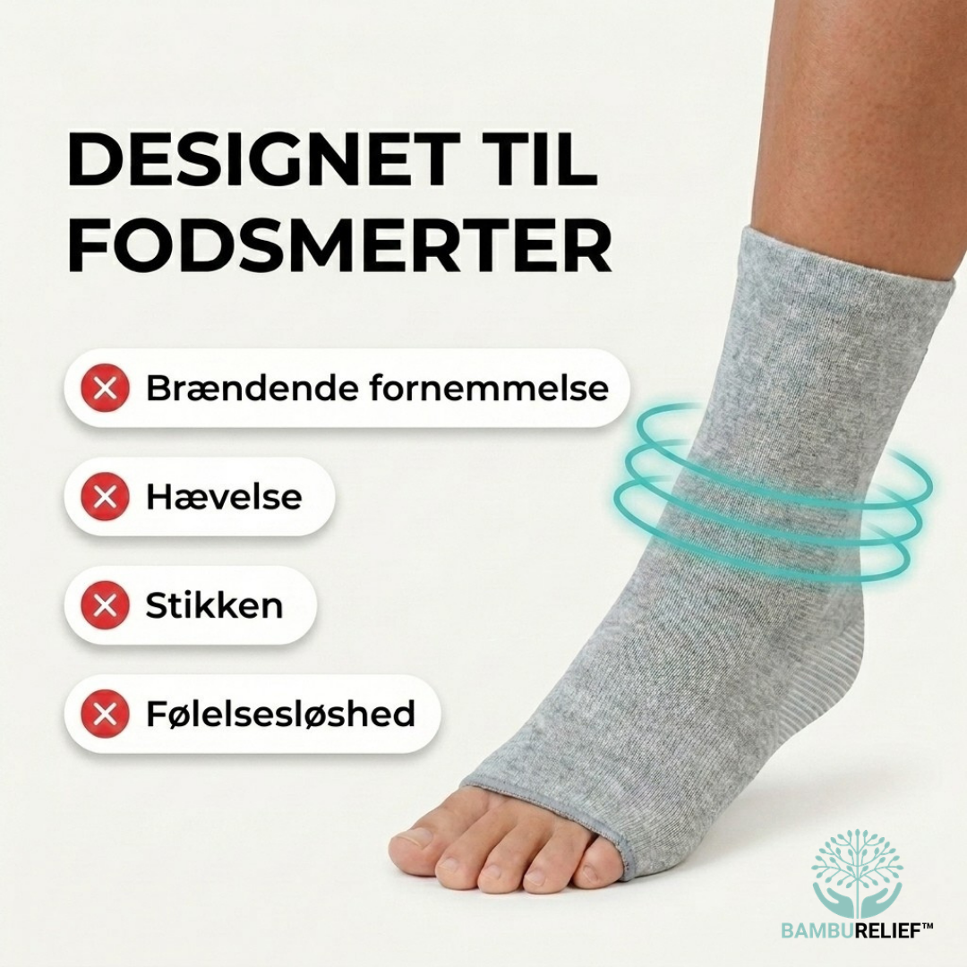 BambusRelief™ Støttestrømpe - Naturlig støtte til ømme fødder